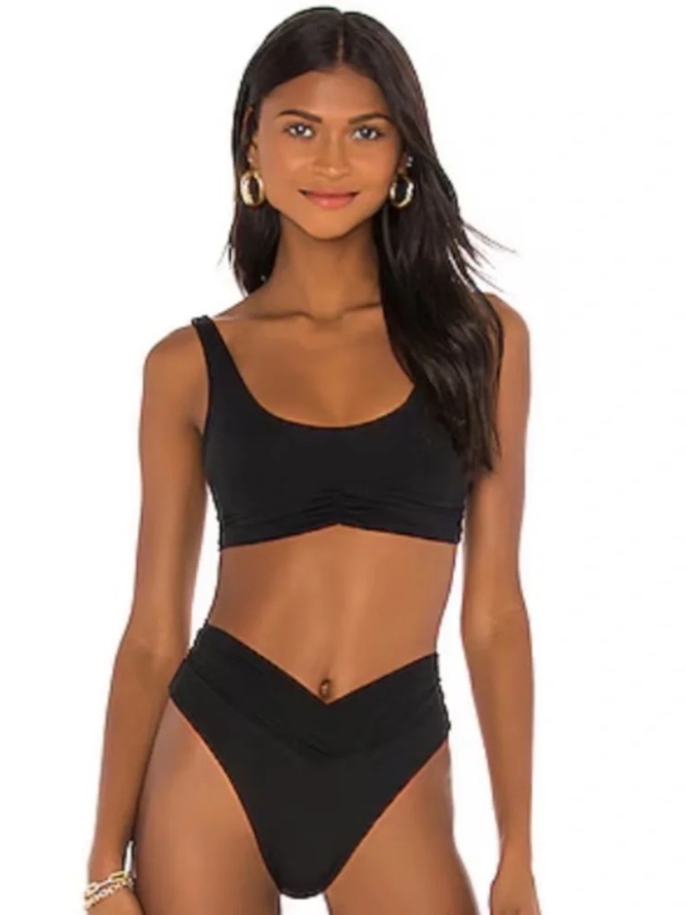 NWT Riot Swim Bikini Set Pico Top & High Waist Bottom M